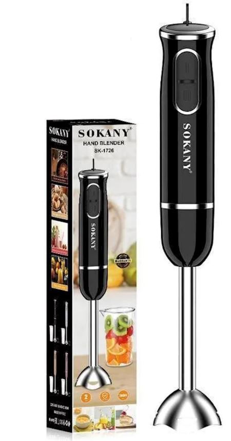 Sokany Stick 300w Blender with Jug Black Sokany