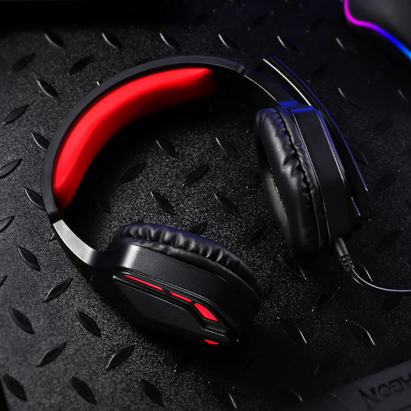 REDRAGON Over-Ear THEMIS Aux Gaming Headset – Black Redragon