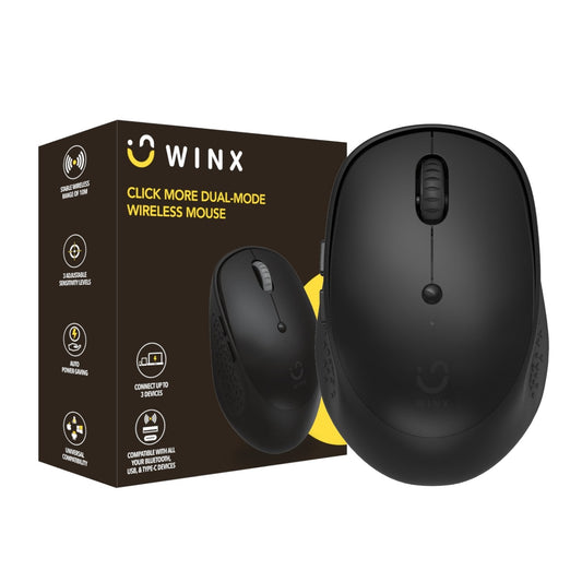 WINX CLICK More Dual-Mode Wireless Mouse – Black WINX