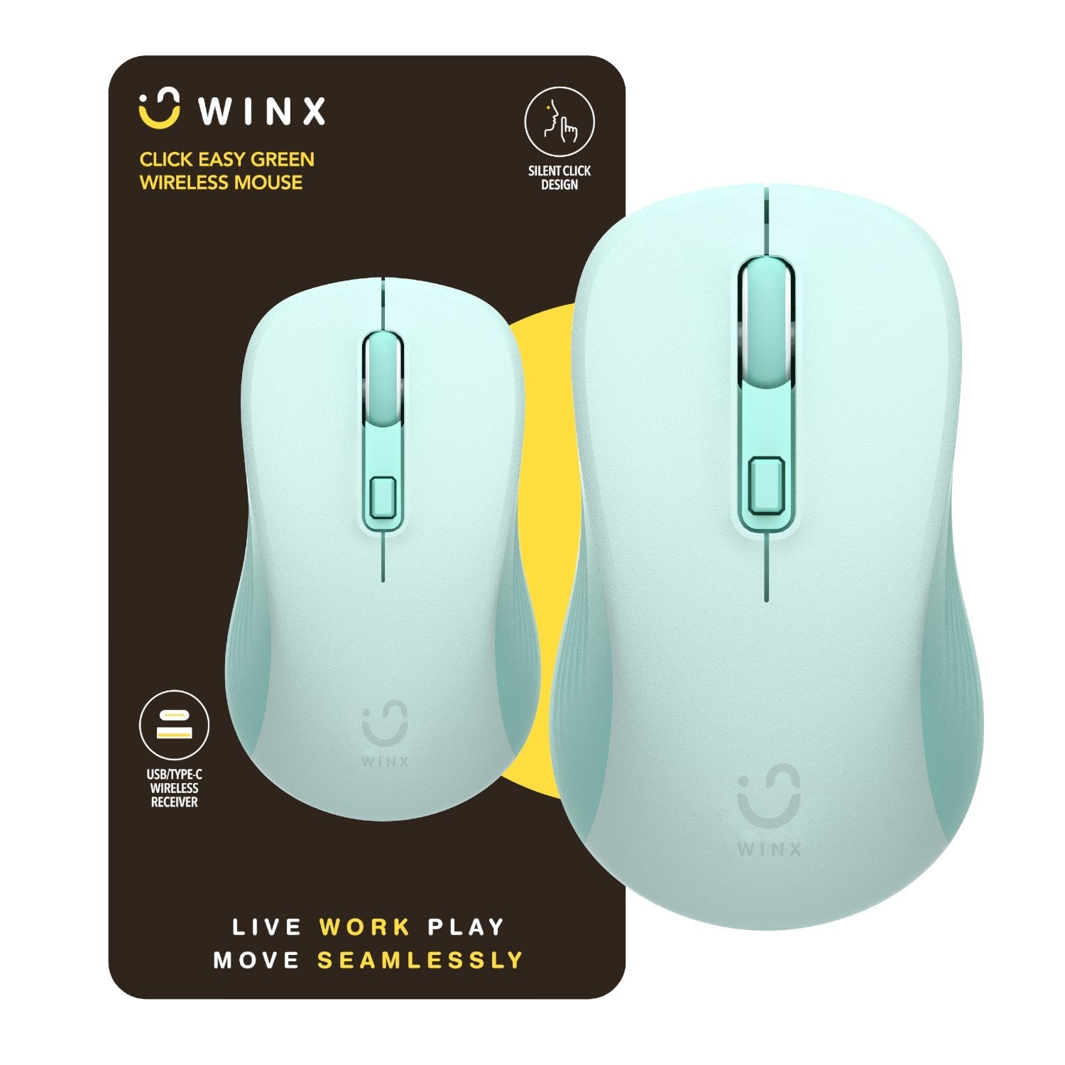 WINX CLICK Easy 1600DPI 2.4GHz Wireless Mouse WINX